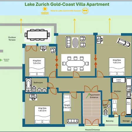 Villa Sunshine - Lake Zurich Gold-Coast Zollikon Extérieur photo